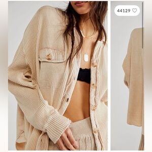 Free People FP One Scout Jacket in Sand